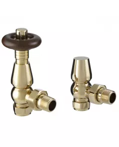 APS49750 Chelsea Angled Thermostatic valve Polished Brass