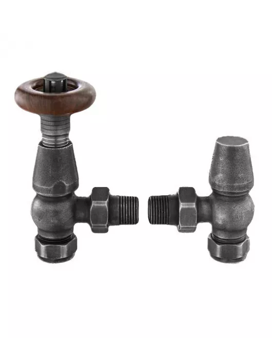 APS49751 Chelsea Angled Thermostatic valve Pewter