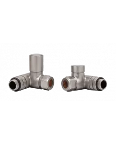 APS49765 Dual Fuel corner valves for elements Brushed Nickel