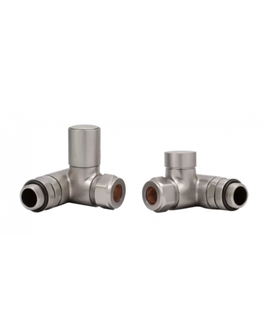 APS49765 Dual Fuel corner valves for elements Brushed Nickel