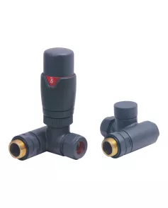 APS49769 TRV set Dual fuel element corner valves RAL7012