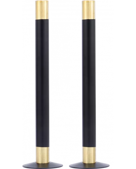 APS49775 15mm Pipe and Rossettes Black Black