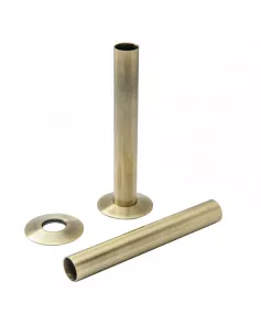 APS49777 180mm Tube and Rosettes Antique Brass