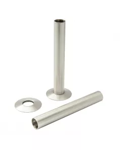 APS49780 180mm Tube and Rosettes Satin Nickel