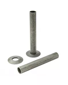 APS49781 180mm Tube and Rosettes Pewter