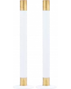 APS49783 180mm Tube and Rosettes White