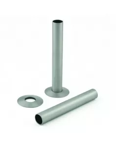 APS49784 180mm Tube and Rosettes Brushed Nickel 