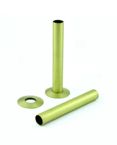 APS49785 180mm Tube and Rosettes Brushed Brass