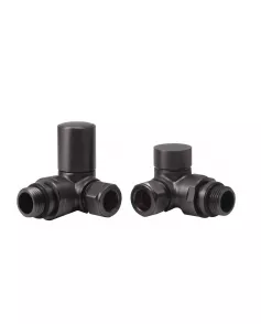 APS49855 Gunmetal Corner Radiator Valve Pack Gunmetal