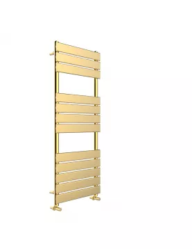 APS49874 Queenstown Brushed Brass Designer Towel Radiator - 1200*450mm Brushed Brass