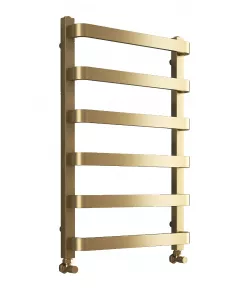 APS49882 Hastings Brushed Brass Designer Towel Radiator - 800x500mm Brushed Brass
