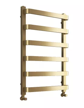 APS49882 Hastings Brushed Brass Designer Towel Radiator - 800x500mm Brushed Brass