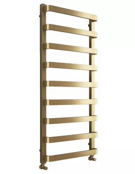APS49883 Hastings Brushed Brass Designer Towel Radiator - 1200x500mm Brushed Brass