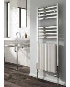 APS50676 BURTON TOWEL RAIL WHITE POLISHED White