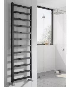 APS50731 FANO TOWEL RAIL BLACK SATIN Black