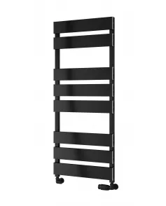 APS50757 FERMO TOWEL RAIL BLACK SATIN Black