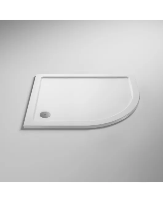 APS5081 Offset Quad Shower Tray RH 1000x800mm White