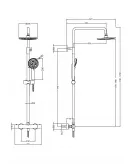 APS51259 Round Thermostatic Bar Valve & Kit Brushed Bronze