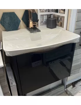 APS51262 Utopia Lustre 680 Indigo and Copper Wall Hung Vanity Unit Indigo Blue