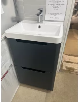 APS51263 Spa Freya 500 curved vanity unit Shadow Grey
