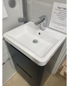 APS51263 Spa Freya 500 curved vanity unit Shadow Grey