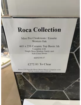 APS51267 Roca Mini pro cloakroom unit Western oak 