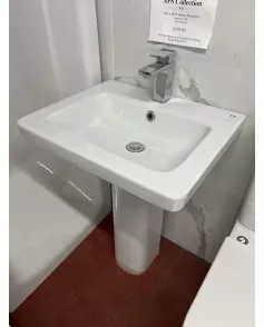 APS51269 Rak-Resort Basin and Pedestal White