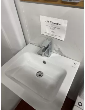 APS51269 Rak-Resort Basin and Pedestal White