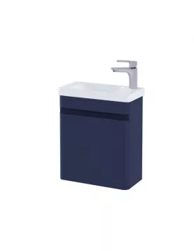 APS51271 RAK-Resort 450 Cloak Room Basin With Ceramic Basin Matt Denim Blue