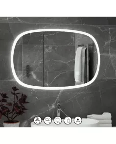 APS51273 RAK-Deco Mirror 800x600x40mm Back lit led 