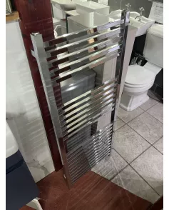 APS51281 Square 1200x400mm Towel Radiator in Chrome 470mm Centres Chrome