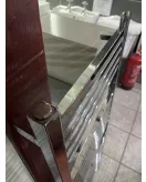 APS51281 Square 1200x400mm Towel Radiator in Chrome 470mm Centres Chrome