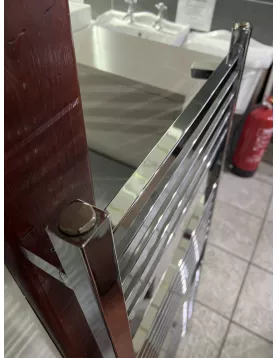 APS51281 Square 1200x400mm Towel Radiator in Chrome 470mm Centres Chrome