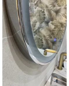 APS51282 RAK-ART OVAL 550x1000 Chrome Mirror Chrome