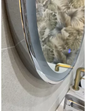 APS51282 RAK-ART OVAL 550x1000 Chrome Mirror Chrome