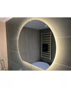 APS51284 Olive LED Mirror 700x800x30mm Silver