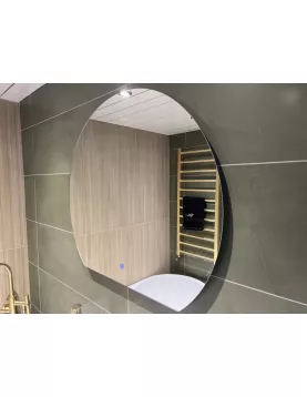 APS51284 Olive LED Mirror 700x800x30mm Silver