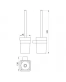 APS51298 Mono Toilet Brush Set Matt Black