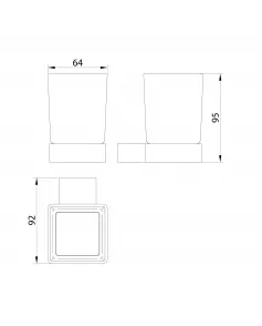 APS51310 Roma Tumbler Holder Brushed Brass
