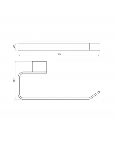 APS51312 Roma Towel Ring Brushed Brass