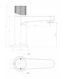 APS51316 KOKO Mini Basin Mixer Brushed Bronze Brushed Bronze