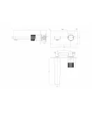APS51319 KOKO Wall Mounted Mixer Brushed Bronze Brushed Bronze