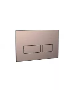 APS51322 Square Brushed Bronze Dual Flush Button Brushed Bronze