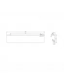 APS51330 Flat 200mm Handle Brushed Bronze Brushed Bronze