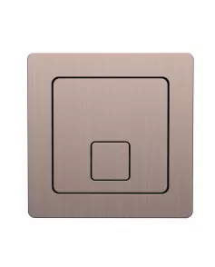 APS51335 Square Brushed Bronze Dual Flush Button Brushed Bronze