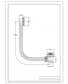 APS51337 Brushed Bronze Bath Pop-Up Waste with Overflow Brushed Bronze