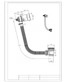 APS51339 Bath Filler and Overflow Brushed Bronze Brushed Bronze