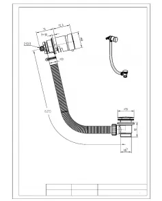 APS51339 Bath Filler and Overflow Brushed Bronze Brushed Bronze