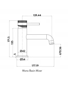 APS51347 Core Mono Basin Mixer Brushed Bronze Brushed Bronze