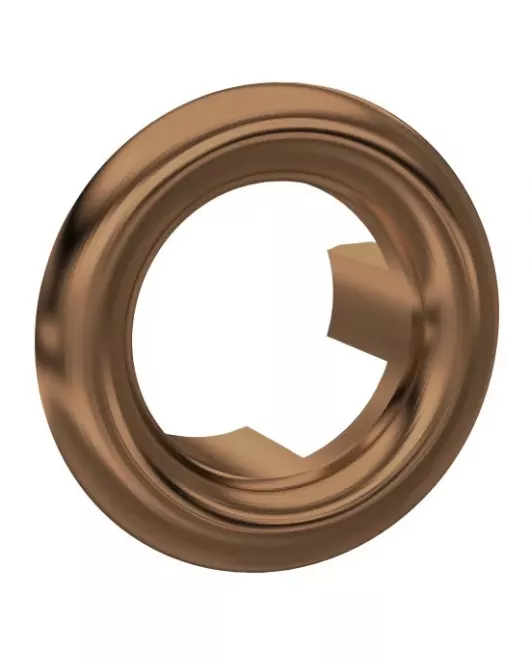 APS51356 Round Overflow Cover Brushed Bronze
